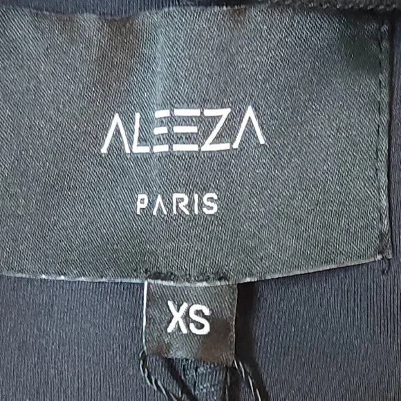 Aleeza Paris Couture luxurious class Black Blazer dress medium sold for $450 NWT - Picture 5 of 7
